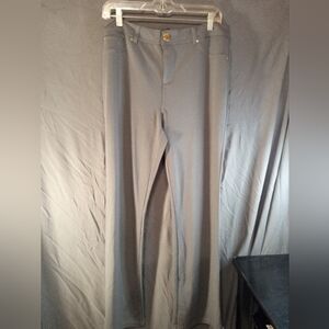 Iman Brand New Gray Straight Leg Plus Size Casual Pants